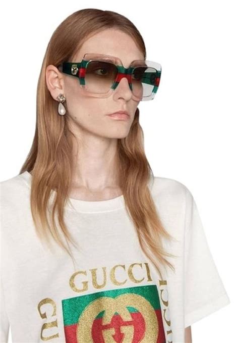 Gucci Women's GG0178S 001 Sunglasses, Multicoloured 